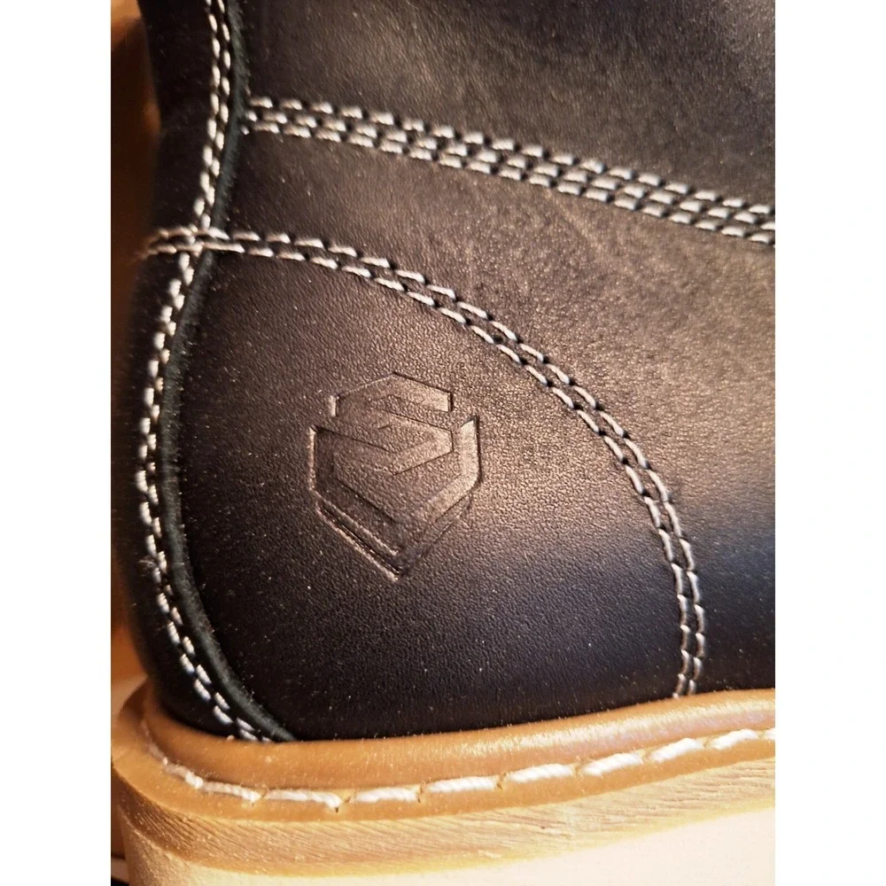 Mens Black Sureway‎ Mac Toe Heavy Duty Non-Slip Work Boots Size 10